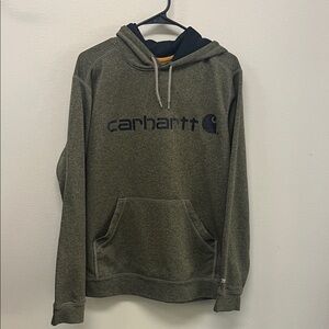 Carhartt  Relaxed Fit Green Hoodie Sweatshirt SzS